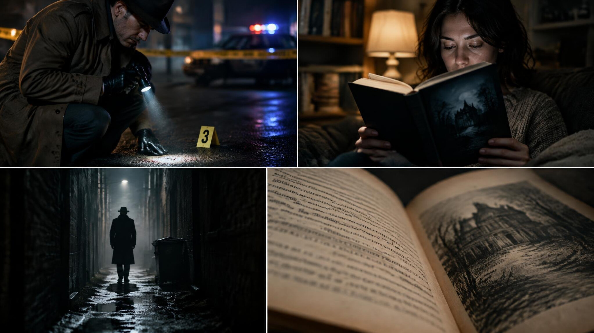 detective investigating scene