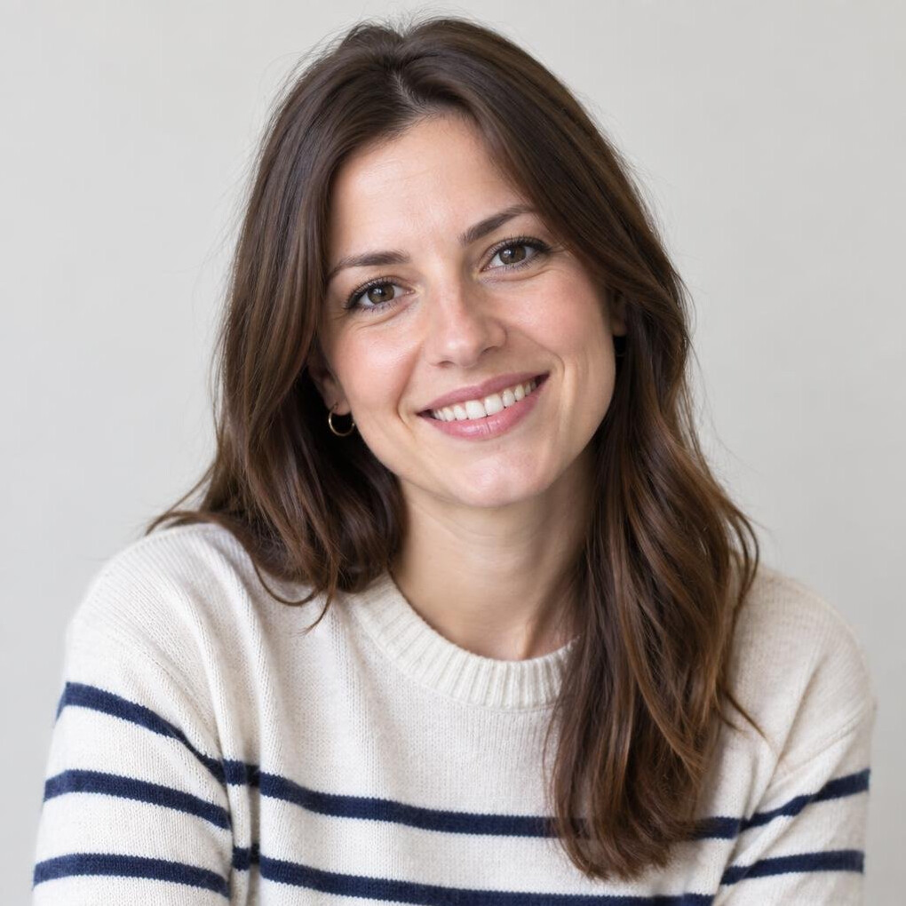 Croatian woman in her thirties smiling warmly